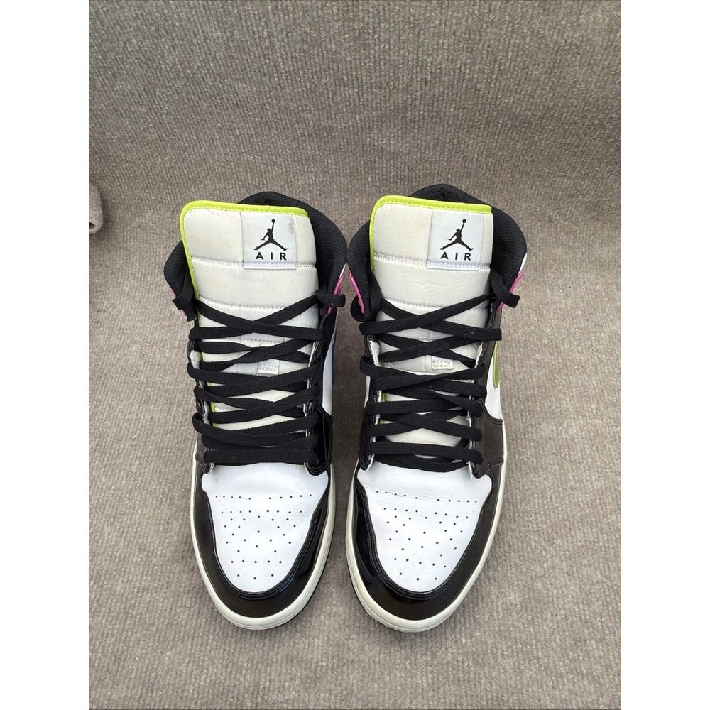 Nike Air Jordan 1 Mid SE Men's Size 12 US Cyber Pink CZ9834-100 Athletic Shoes - Picture 6 of 15